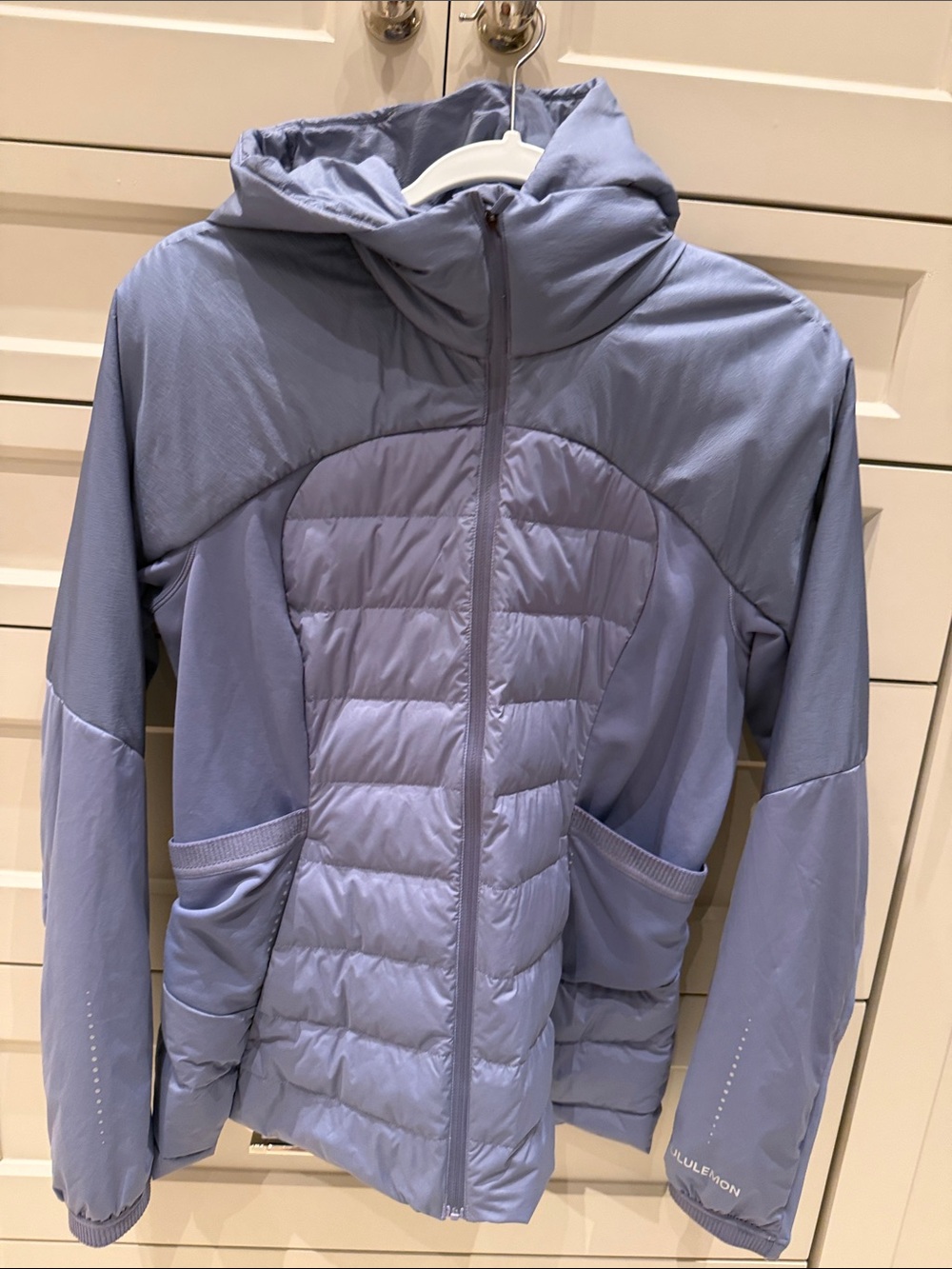 lululemon athletica Women's Lavender Hybrid Hooded Puffer Jacket